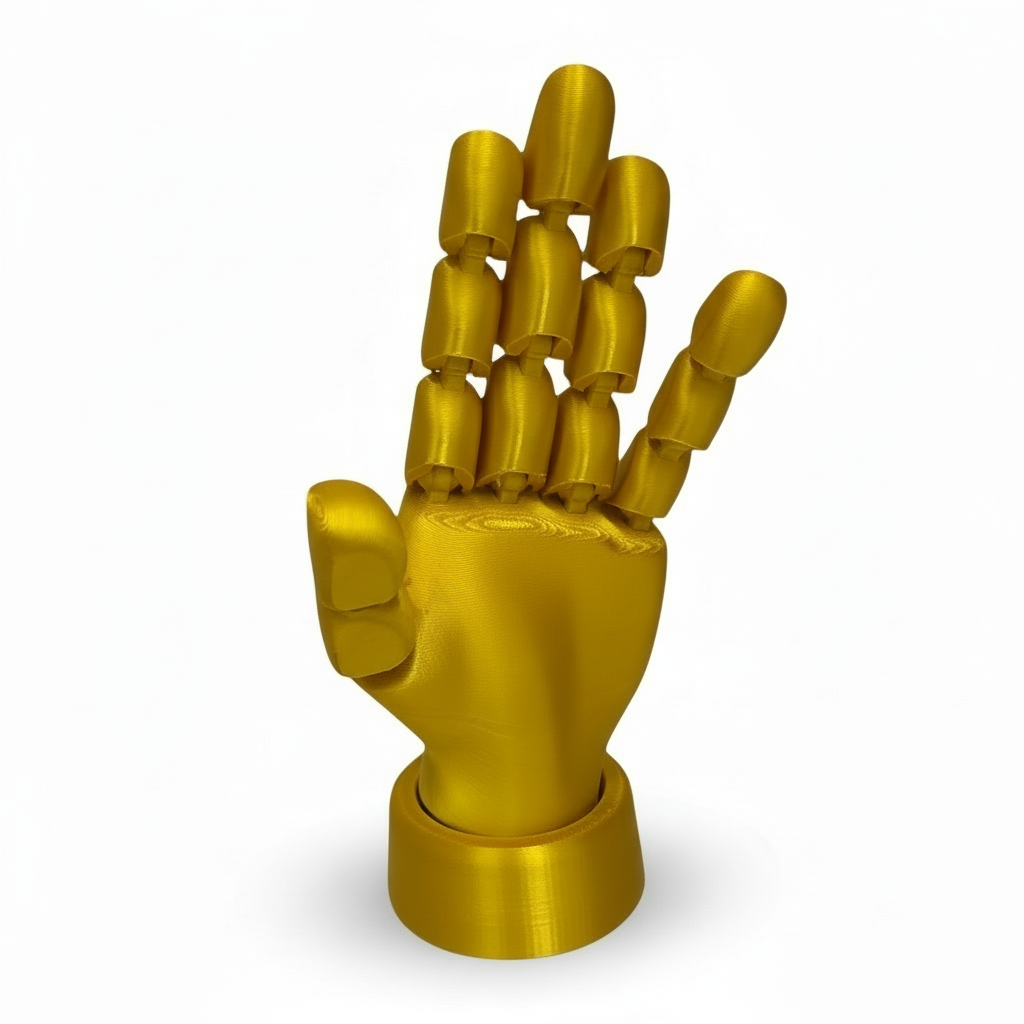 Złota ręka obfitości Art-HAND – Ruchoma Dłoń 3D Dekoracja & Organizer